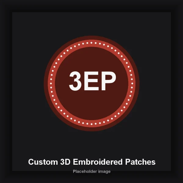 Placeholder product image for Custom 3D Embroidered Patches