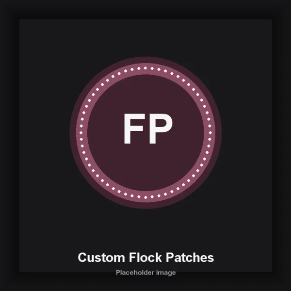 Placeholder product image for Custom Flock Patches